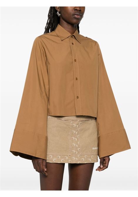 Light brown cropped shirt MM6 Maison Margiela - women MM6 MAISON MARGIELA | S52DT0044M35152132